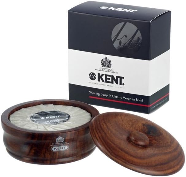 Kent Shaving Soap in Dark Oak Wooden Bowl SB3 Hair Removal Products