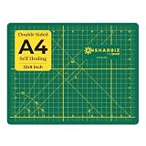 Crafty World 9 x 12 Cutting Mat for Sewing, Self Healing Double Sided Quilting Crafts Mat - Fabric C