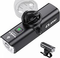 TOWILD CL1200 1200 Lumen Bike Headlight - Garmin/GoPro Mount Compatible, Waterproof Rechargeable Front Light for Night Commuting