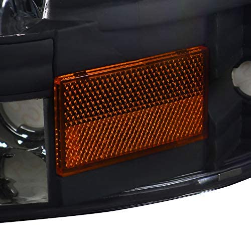 Carpartsinnovate For Dodge 97-04 Dakota 98-03 Durango Black 1Pc Headlights Turn Signal Lamps Pair #TOP5