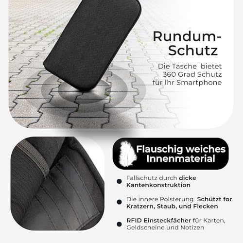 Handytasche Xirrix für Smartphones bis 6,7 Zoll – Modell 2.1