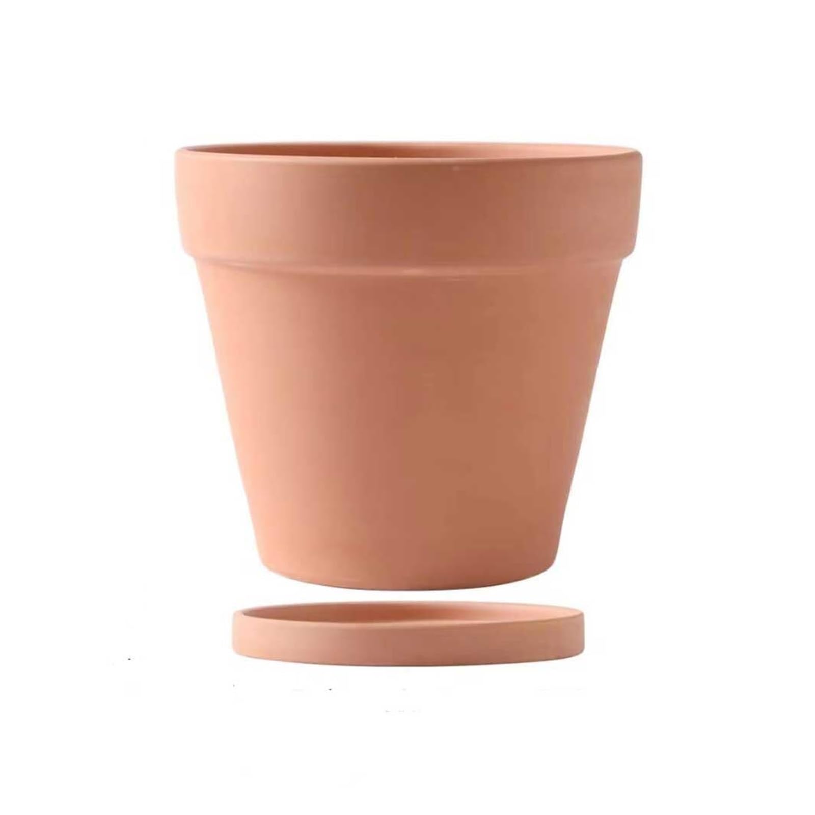 Doniczki na rośliny 1/4 szt. doniczki z terakoty do okrągłych sadzarek 3/5 cala dekoracje wiosenne (15 cm)