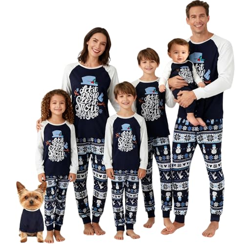 Urkutoba Family Christmas Pajamas Matching Sets - Matching Holiday Pjs Sets for Couples & Kids | Christmas Pajamas (ghtv5-Pet, Small)