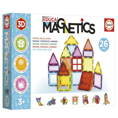 Educa Magnetics | Jeu éducatif de Construction 3D magnétique avec 42 pièces pour Enfants construit des Figures géométriques en développant la créativité et 'imagination. À partir de 20023 - vue 7