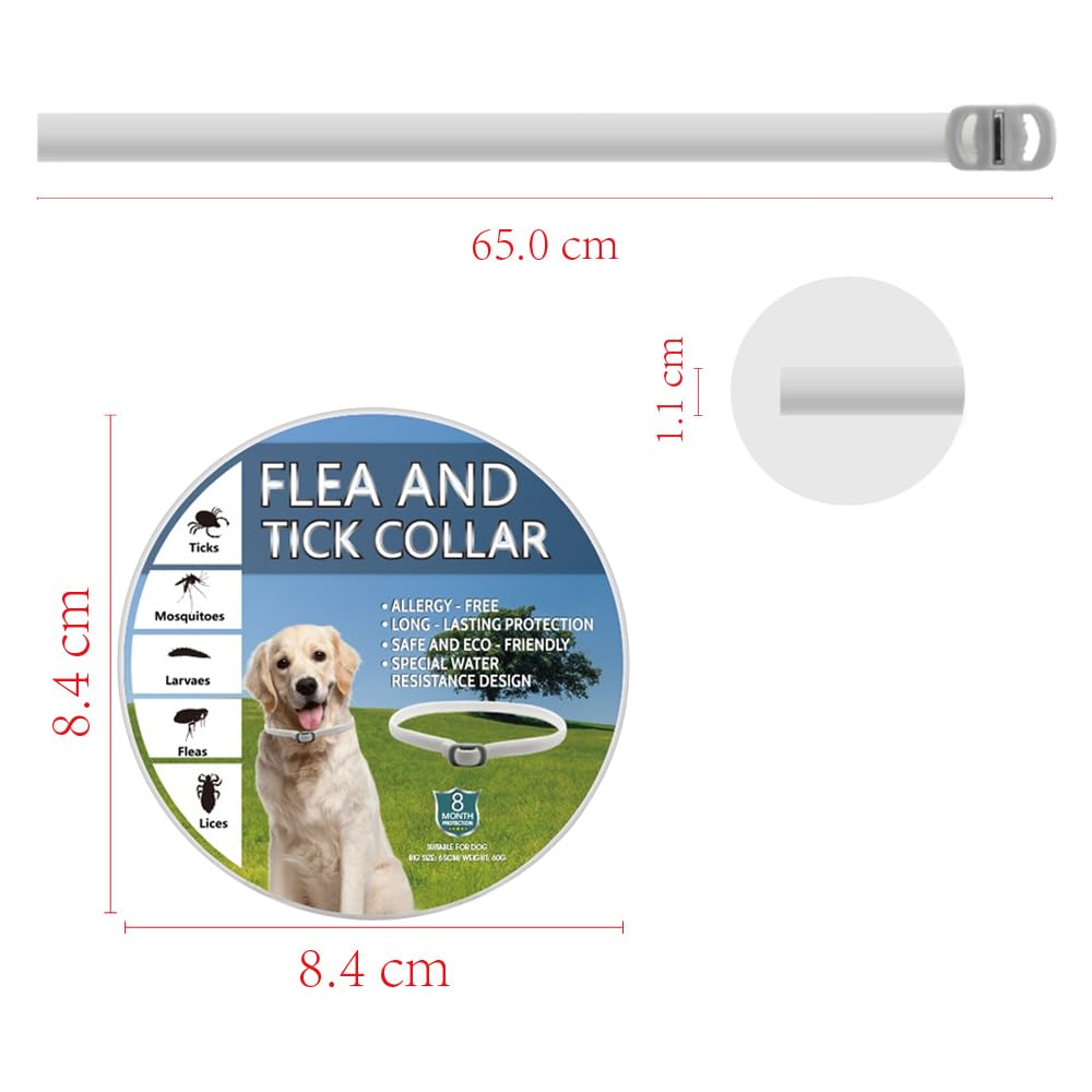 2 PCs Dog Collar Repellent:Adjustable Collars for Dogs, Water-Resistant for Puppies Small Medium Large Dogs,blue - Image 3