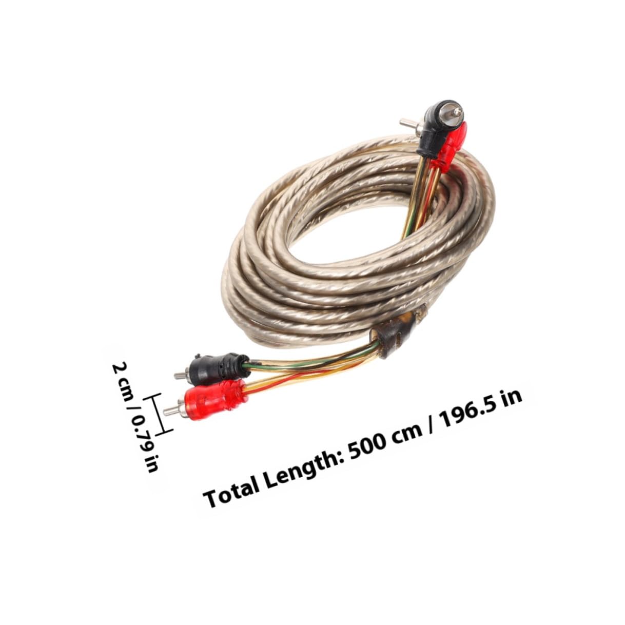 5m Pure Copper Car Speaker Cable and Subwoofer Wire for Car Audio Systems Vehicle Audio Installation Wiring Kit Compatible with Amplifiers