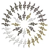 MATERIALES DE ALEACIÓN DE CALIDAD: El colgante de serpiente para hombre está hecho de aleación de alta calidad., realista y hermoso, difícil de oxidar, puede sostener el uso a largo plazo.