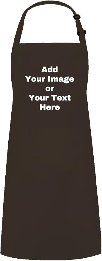 Adjustable Custom Kitchen Apron Personalized Your Design Women Men Cotton Aprons
