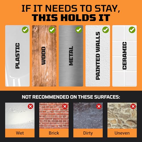 TOOLTROOPERS Heavy-Duty Hook and Loop Mounting Strips 4x2in (12-Pack) - Indoor & Outdoor Use w/Wall-Safe UV & Weatherproof Adhesive - Hold up to 20lb - Secure Rugs & Couch Cushions or Organize Cables - Thumbnail 7