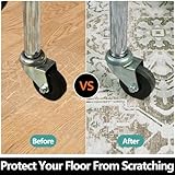 Famibay Office Chair Mat for Hardwood Floor 90x120cm Beige Brown Floor Protector for Office Chair Non Slip Rubber Computer Desk Chair Mat for Hard Floor Washable Vintage - Image 4