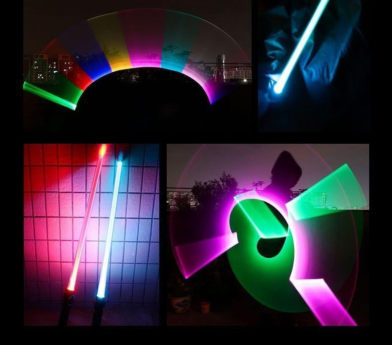 LED ライトセーバー セット 光る刀 光る剣 コスプレ 伸縮式 合体可能 7色 光るソード カラーチェンジ おもちゃ 光るおもちゃ