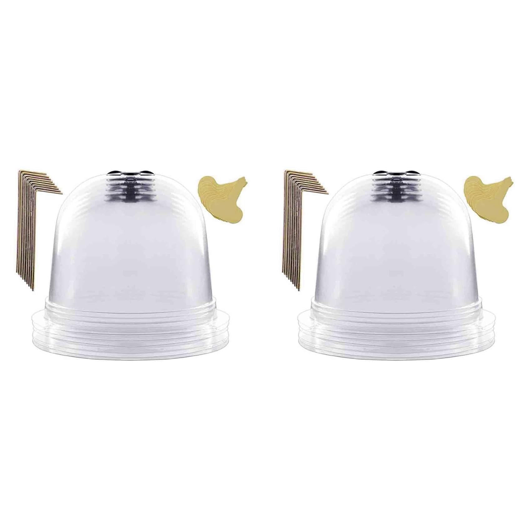 Jnchdghwa As Shown Garden Plant Cloche, 12 Pieces Plastic Plant Bell, Propagation Bells, Transparent Plant Dome Bell Cover For Warming