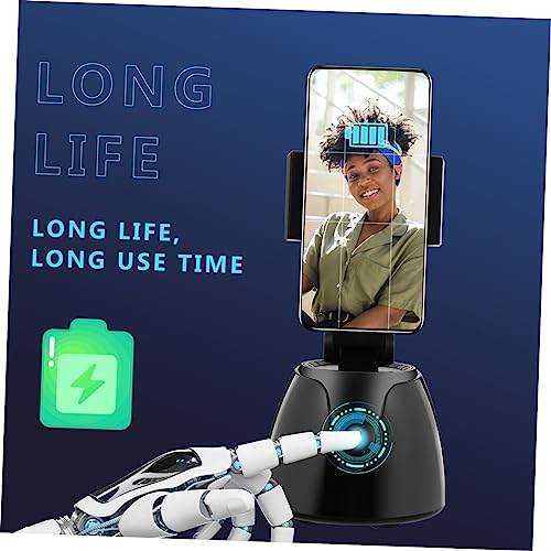 Soporte de teléfono con seguimiento facial y rotación horizontal para vídeos 6