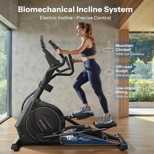 Image of ZIWWVY Elliptical Exercise Machines, Elliptical Machines for Home Use, Elliptical Training Machines