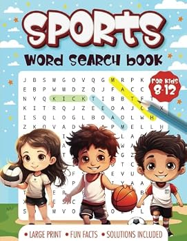 Sports Word Search Book For Kids 8-12: 100 Word Search Puzzles with Fun Facts and Solutions