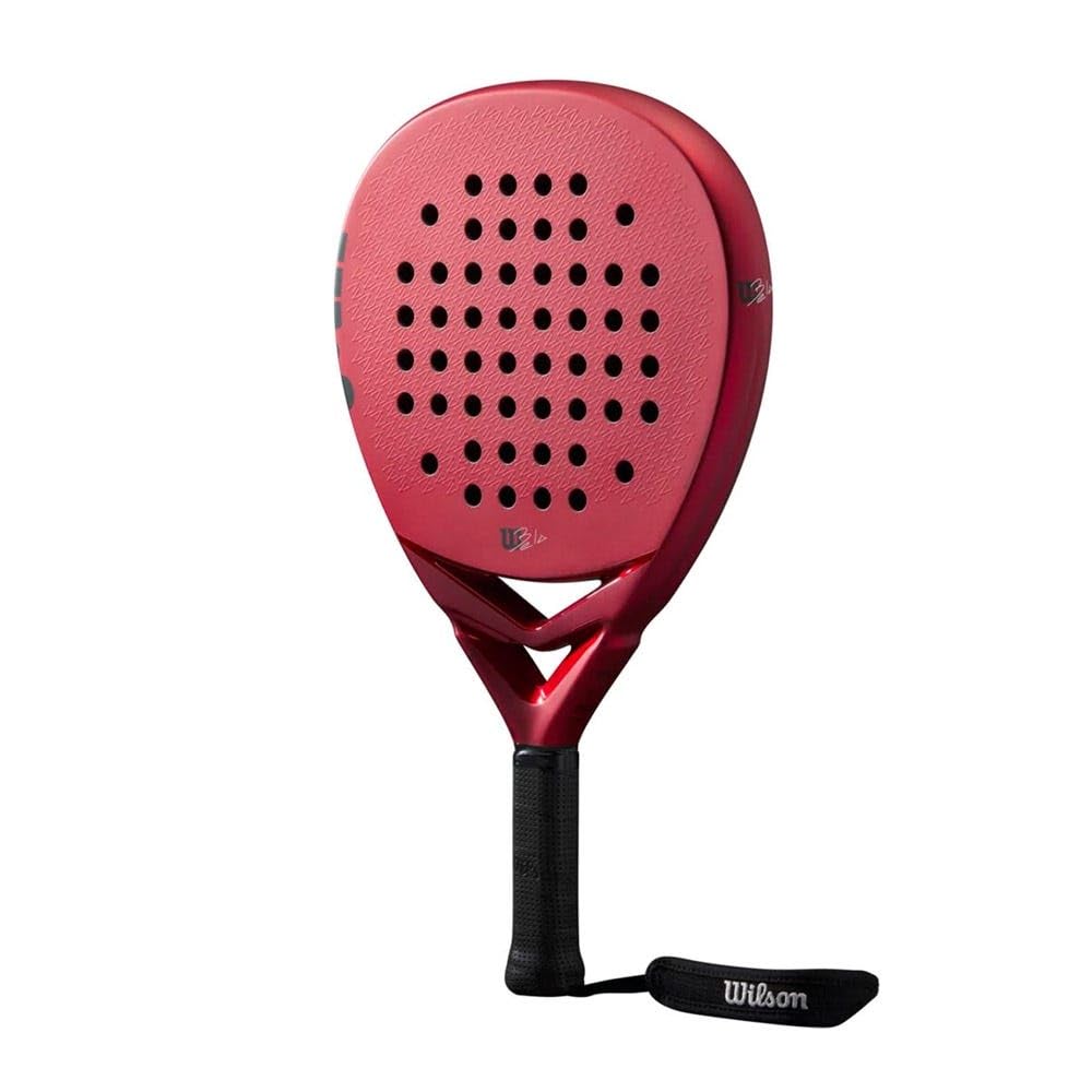 Wilson Raquette de Padel Bela Junior V2, Fibre de Verre/EVA, Rouge/Noir