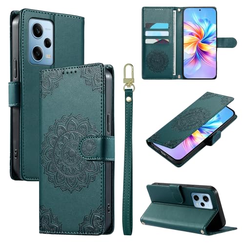 �X�}�z�P�[�X �Ή��@�� for Redmi Note 12 Pro 5G / Speed,�Ή��@�� for Xiaomi Poco X5 Pro �X�g���b�v�y�J�[�h�X���b�g�t�����z�E�}�O�l�b�g�J�E�t���b�v���E�X�^���h�@�\�t���zDarkGreen