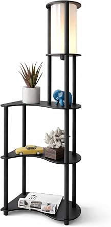 Siyah Lambader 120 cm | Modern Minimalist Dekoratif Yer Lambas  | E27 LED Uyumlu | Geni  Tabanl  Salon Yatak Odas  Ofis Lambas    EST LO DOR [Enerji S n f  A]