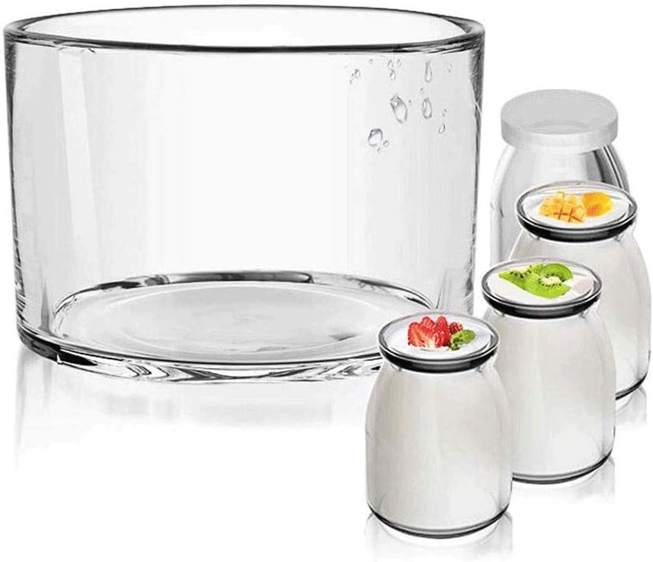 Automatic Digital Yogurt Maker Machine with Set Temperature Reusable Glass Jars Intelligent Fermentation Machine with Low Power