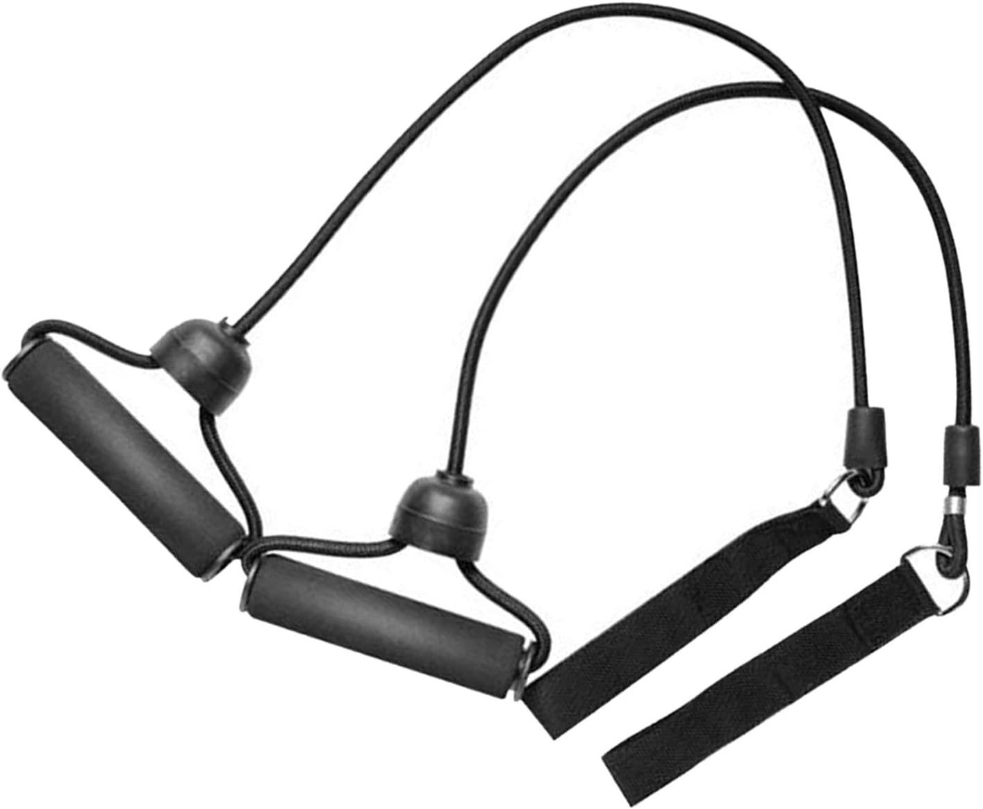 DYNWAVE 1Pair Exercise Bands with Handles,Trampoline Resistance Bands Workout Strength Training Equipment,Pull Rope for Muscle Toning