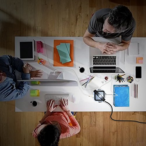 Power Strip Tower, Lovin Product Surge Protector Electric Charging Station, 14 Outlet Plugs With 4 Usb Slot 6 Feet Cord Wire Extension Universal Charging Station (Large) #TOP7