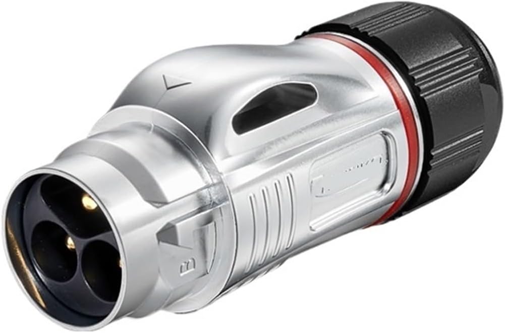 BD24 lock wire 25A aviation and socket 3-pin snap-on power industrial connector(Metal male connector 25A)