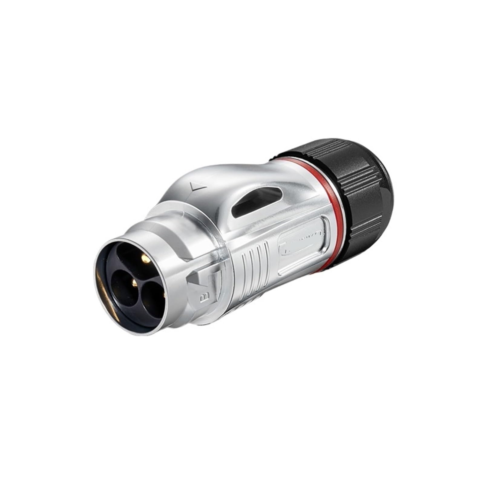 QAZXSEMUI BD24 Lock Wire 25A Aviation Plug and Socket 3-pin snap-on Power Industrial Connector(Metal male connector 25A)
