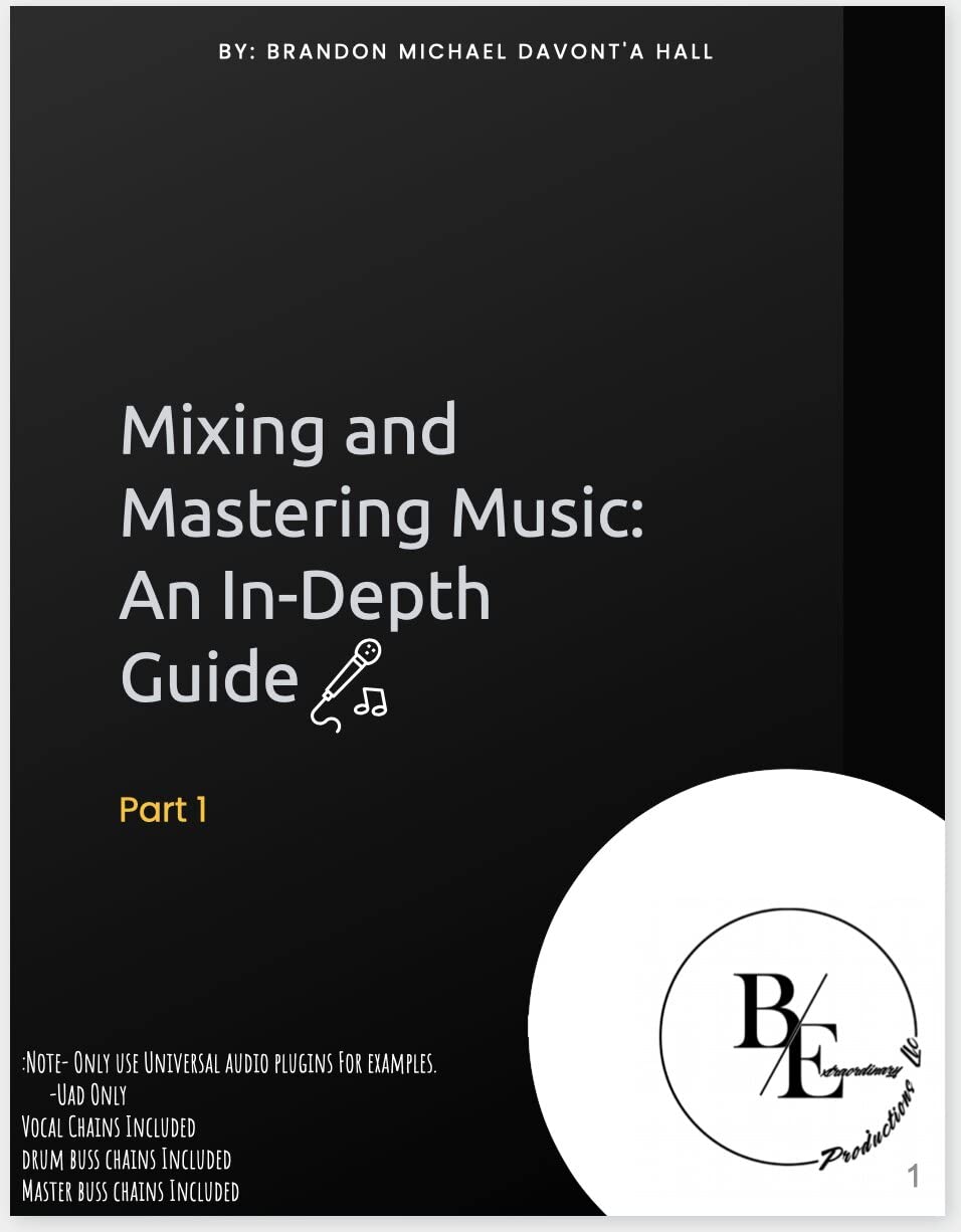 Mixing and Mastering Music An InDepth Guide Kindle edition by Hall