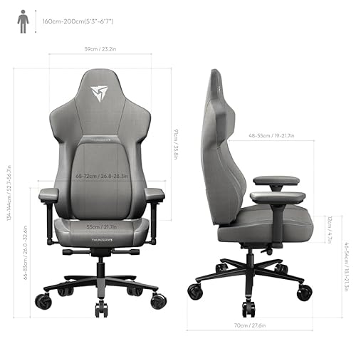 TX3 Core Fabric Gaming Chair - Grey - 3