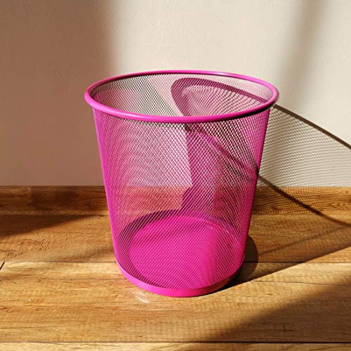 Leviatan Prullenbak van draadgaas draadgaas | kantoor afvalemmer | prullenbak 266x218x280mm 12L roze - Afbeelding 8