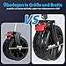 Sekey XXL Plus Bollerwagen Faltbar mit Bremsen 200L 200KG Belastbar, Extra Breite Reifen All Terrain Bollerwagen, Patentiert Zusammenfaltbar aus Vier Richtungen, XXL-PlusB 4011, Anthrazit
