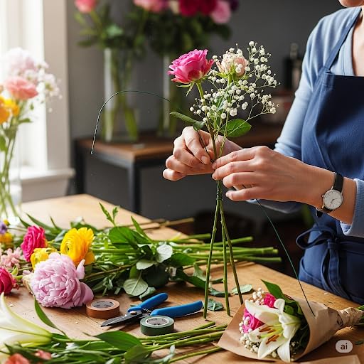 Miniatura 3 de Alambre floral de 18 pulgadas (calibre 16) - 220 piezas compra a granel - caja de cantidad al por mayor. Alambre de tallo de floristería para bodas,