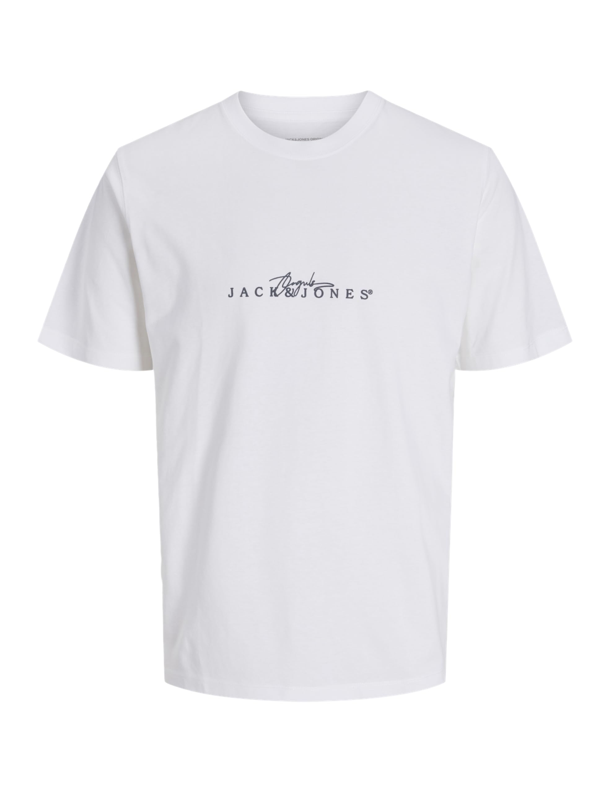 JACK & JONES Jorvarenna Branding Tee SS Crew Neck, Bright White, M
