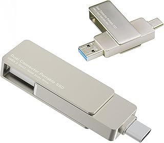 ロジテックダイレクト SSD 外付け 1TB iPhone 対応 USB Type-A/USB Type-C 両挿し 純正ケース対応 スティック型 PS4 PS5 Pro 対応 LMD-SPE100UAC