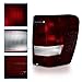 AmeriLite 1999-2004 Dark Red Replacement Tail Lights For Jeep Grand Cherokee - Passenger and Driver Side