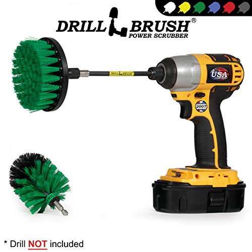 Image of Drill Brush Kitchen Accessories - Kitchen Cleaning Extension Kit - Kitchen Sink Hard Water Remover - Kitchen Cleaning Supplies - Oven Scrubber Brush Set - Countertop Cleaning Brush - Household Brush