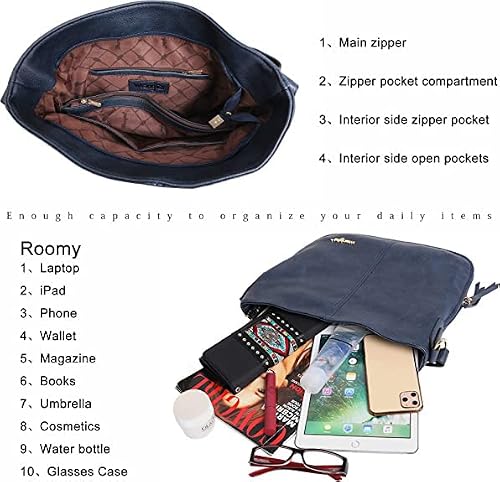 Montana West Wrangler Purses And Handbags For Women Hobo Bags Vegan Leather Crossbody Shoulder Bags Women Tote Bags Wg16-1022Ny Navy #TOP4