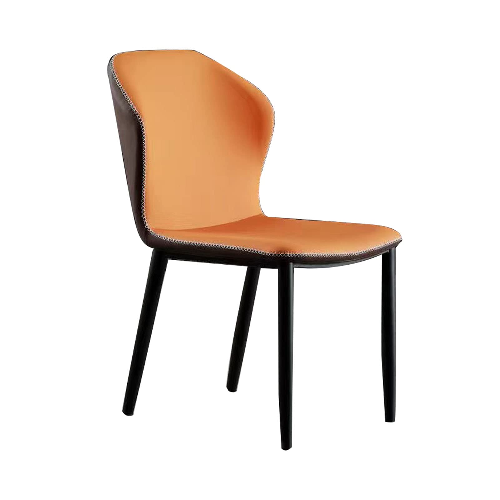 Chaise de salle à manger rembourrée en cuir PU pour coiffeuse et salon