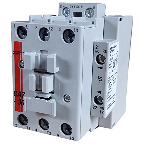 Sprecher & Schuh, CA7-30E-01-24E, 3 Pole Contactor with Electronic Dc Coil