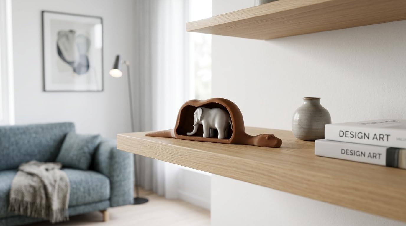 Little Prince Statue - Boa Constrictor Elephant Desk Decor image 4