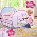 Peppa Pig Ball Pit Crib, Large Pop Up Tent with Crawl Through Opening, Includes 20 Duck Shaped Play Balls, Toddlers 2+