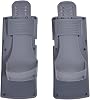 Adjustable Rowing Boat Foot Pedals for Concept 2 Model D E and Powerfun 500 550, lasting Plastic Rower Foot Plates Replacement Parts Set