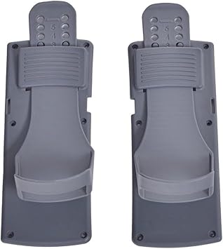 Adjustable Rowing Boat Foot Pedals for Concept 2 Model D E and Powerfun 500 550, lasting Plastic Rower Foot Plates Replacement Parts Set