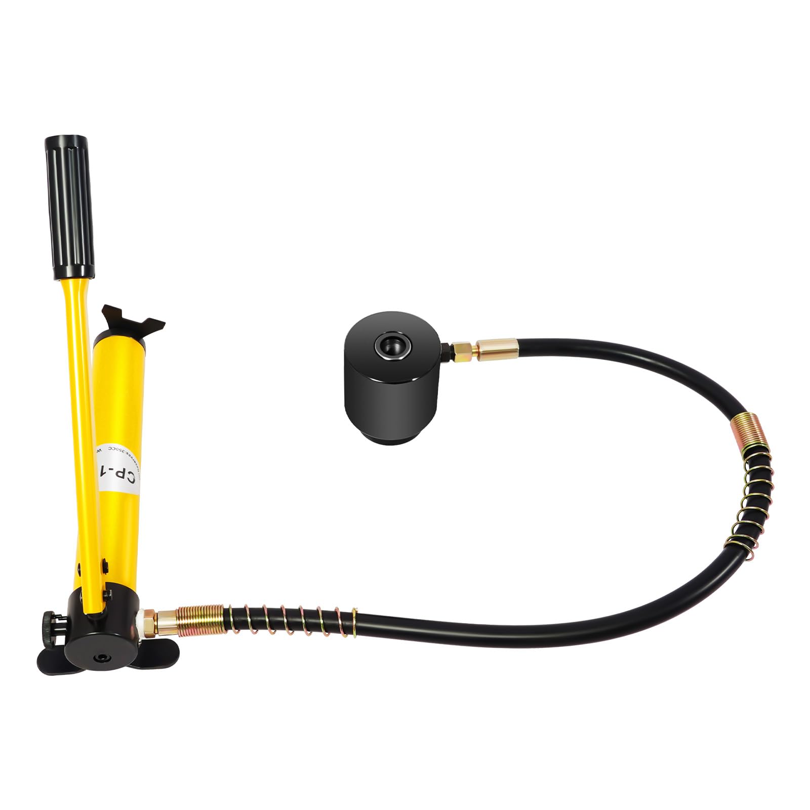 Hydrauliczna dziurkacz SYK-15 15T zestaw z 10 matrycami do blach | Siła hydrauliczna 15T, stal Cr40, głowica obracana o 360°, ergonomiczny uchwyt, 10 matryc, do blach ze stali nierdzewnej
