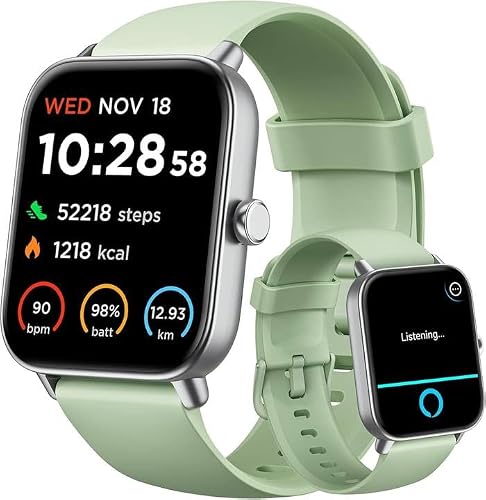 Gydom Smart Watch for Women Android iPhone, Alexa Built-in, 1.8\" Smartwatch with Heart Rate/SpO2/Sleep Monitor, IP68 Waterproof Activity Fitness Tracker, Bluetooth Call (Answer/Make), 100+ Sport Mode