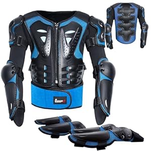 Starknightmt AAX016 Kinder-Schutzanzug Schwarz/Blau