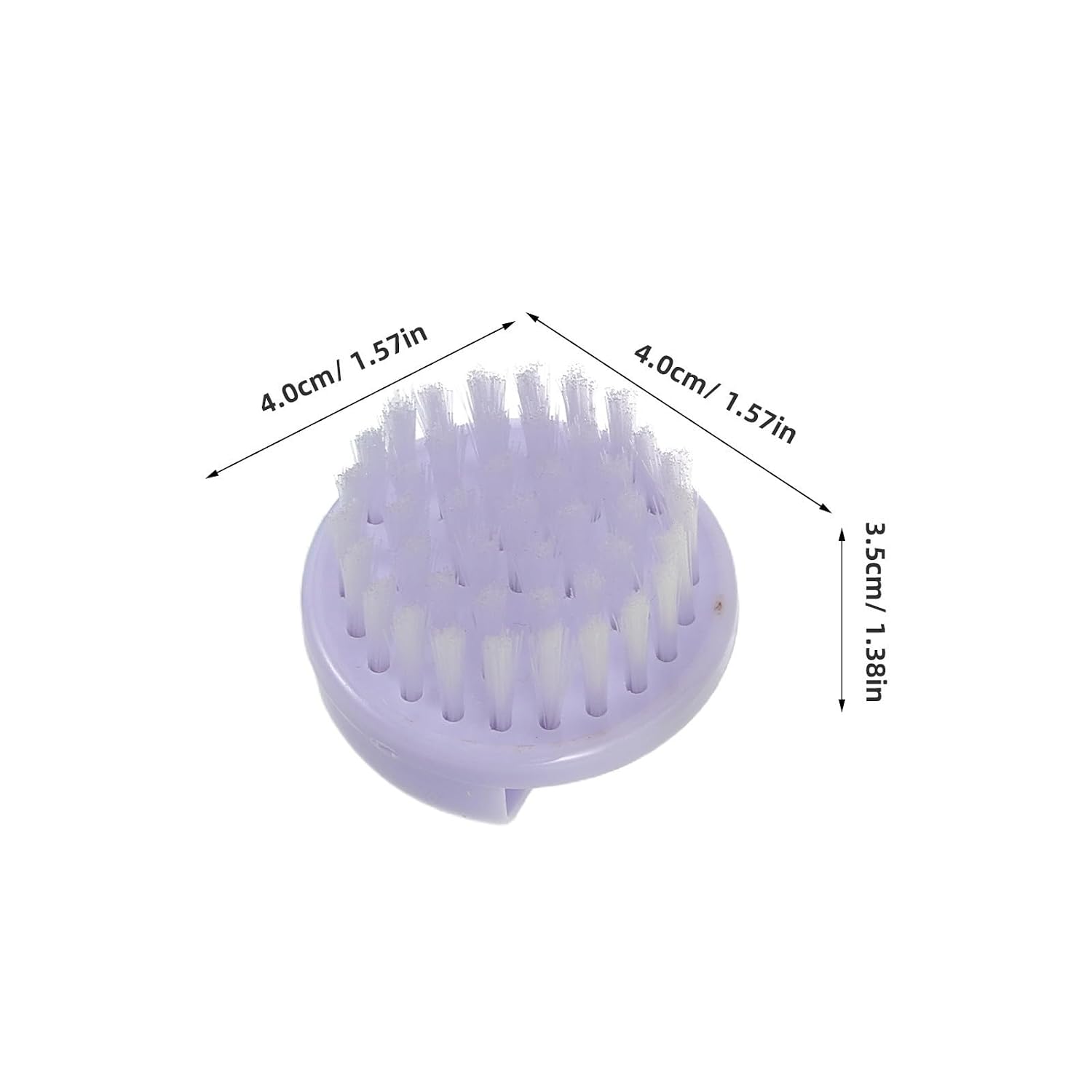 Homoyoyo 8pcs Portable Nail Cleaning Brush with Soft Nylon Bristles Plastic Compact Nail Dust Brush Easy to Store for Home and Salon Use