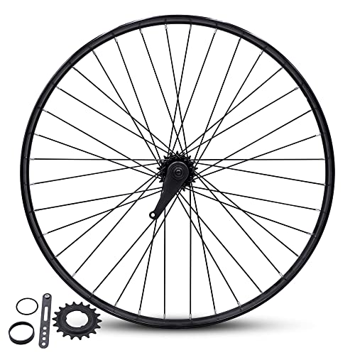 Flying Horse Heavy Duty 12 Gauge Coaster Brake Rear 26” X 1.25” Bicycle Rim – Gas Bike Hd Rim Upgrade (Black) #TOP3