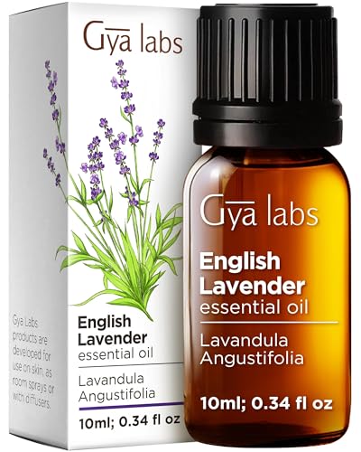 Image of 100% Pure English Lavender Essential Oil - 0.34 Fl Oz - English Lavender Oil for Hair, Skin, Diffuser, Aromatherapy & DIY Candle Making Scent