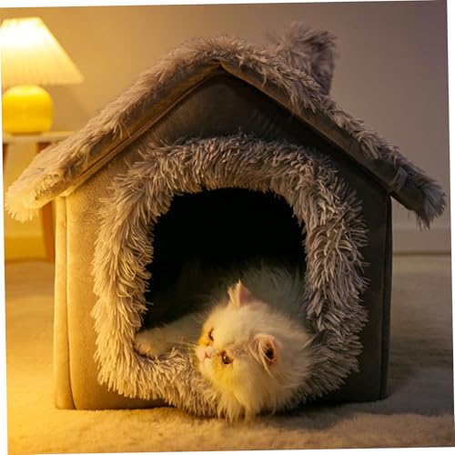 Cama para perros para mascotas de interior en cabañas tipo casa S 7